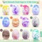 24 Pack Easter Sidewalk Chalk Easter Eggs Fillers 12 Colors Easter Basket Stuffers Colorful Egg Chalk for Outdoor Toddler Kids Gifts Hunt Party Favor Classroom School Chalkboard Playground Drawing